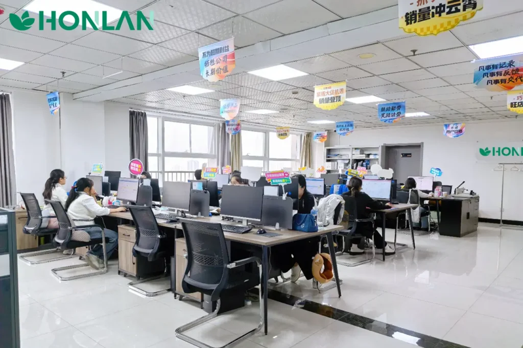 Contract manufacturing team coordinating private label supplement production and packaging projects