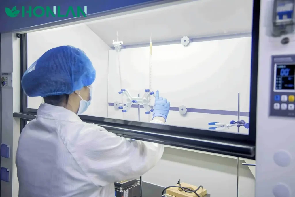 Dietary supplement manufacturer R&D lab with GMP quality control and private label product development